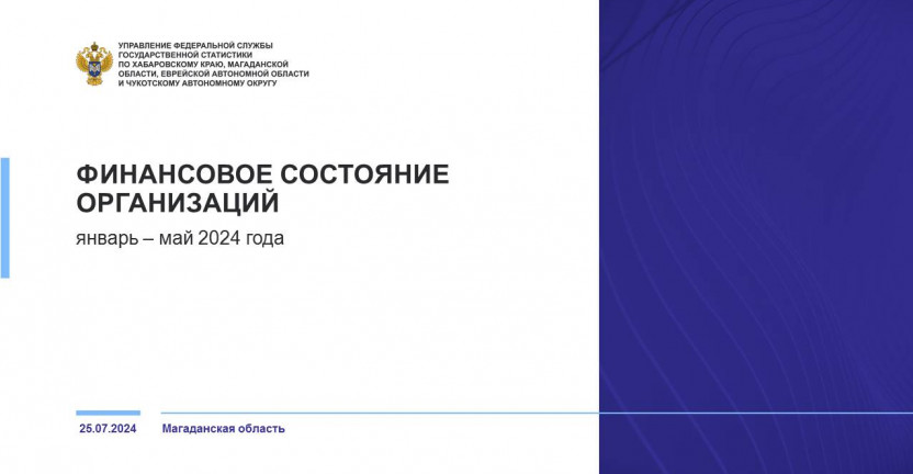 Финансовое состояние организаций Магаданской области в январе - мае 2024 года